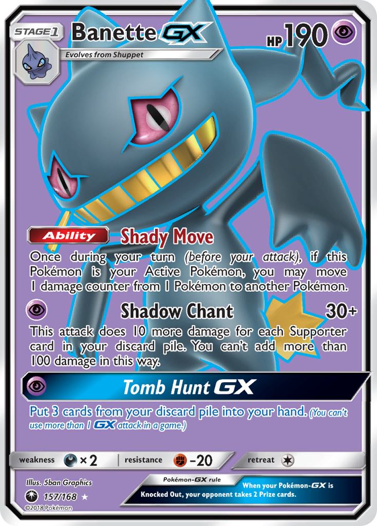 Banette GX (157/168) [Sun & Moon: Celestial Storm] | Shuffle n Cut Hobbies & Games