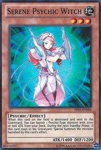 Serene Psychic Witch [AP03-EN004] Super Rare | Shuffle n Cut Hobbies & Games