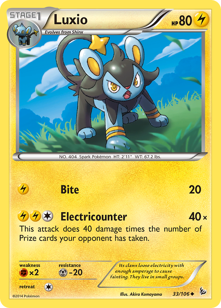 Luxio (33/106) [XY: Flashfire] | Shuffle n Cut Hobbies & Games