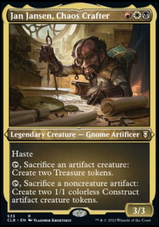 Jan Jansen, Chaos Crafter (Foil Etched) [Commander Legends: Battle for Baldur's Gate] | Shuffle n Cut Hobbies & Games