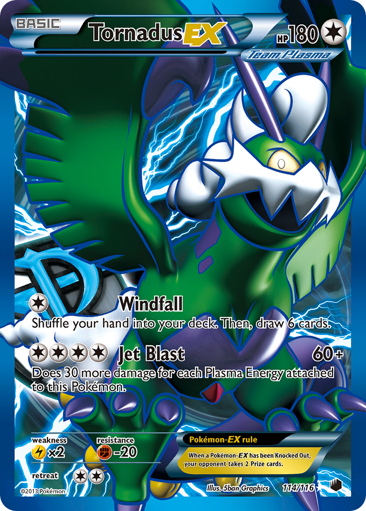 Tornadus EX (114/116) [Black & White: Plasma Freeze] | Shuffle n Cut Hobbies & Games