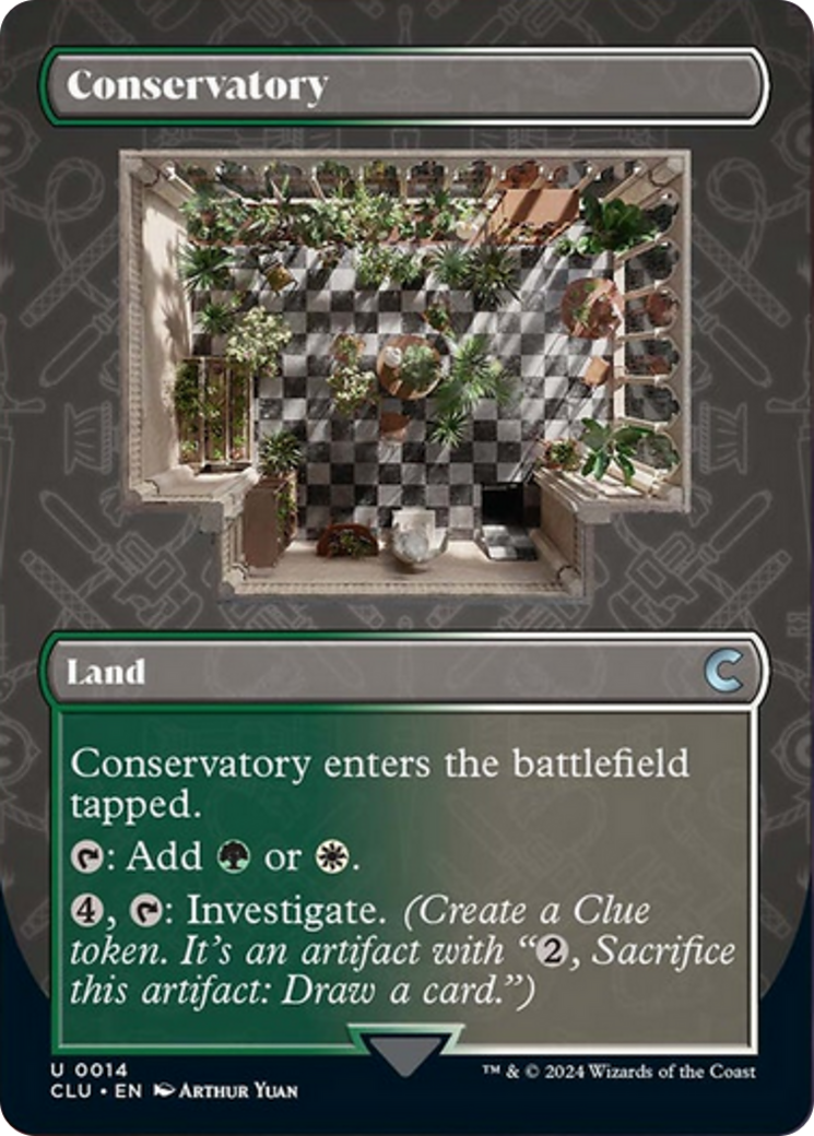 Conservatory (Borderless) [Ravnica: Clue Edition] | Shuffle n Cut Hobbies & Games