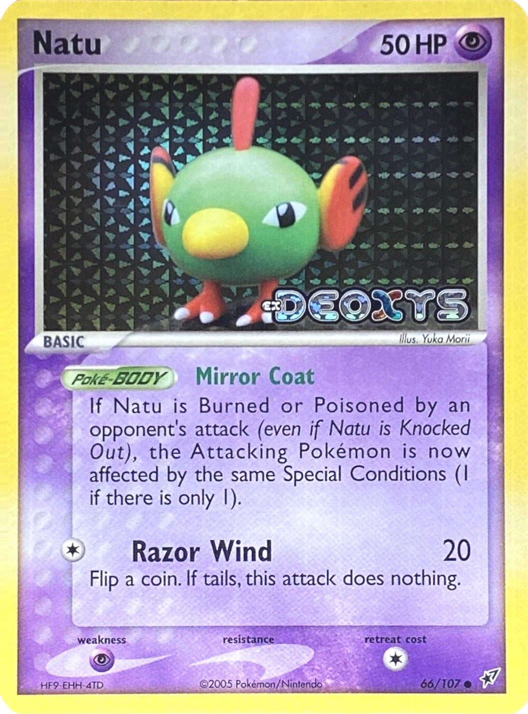 Natu (66/107) (Stamped) [EX: Deoxys] | Shuffle n Cut Hobbies & Games