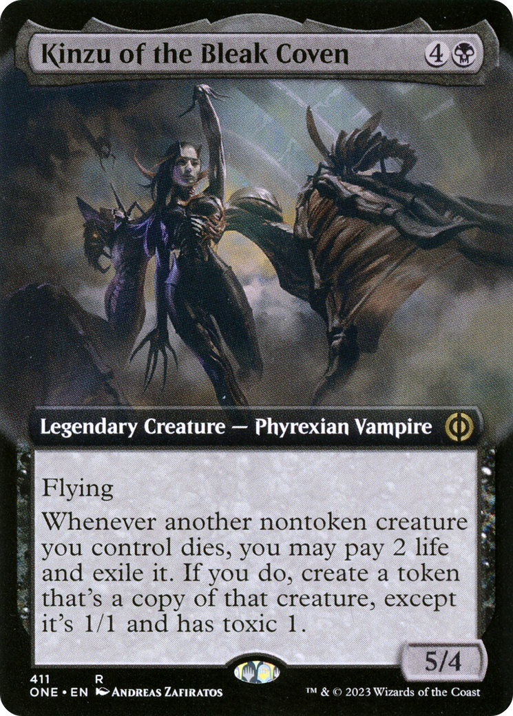 Kinzu of the Bleak Coven (Extended Art) [Phyrexia: All Will Be One] | Shuffle n Cut Hobbies & Games