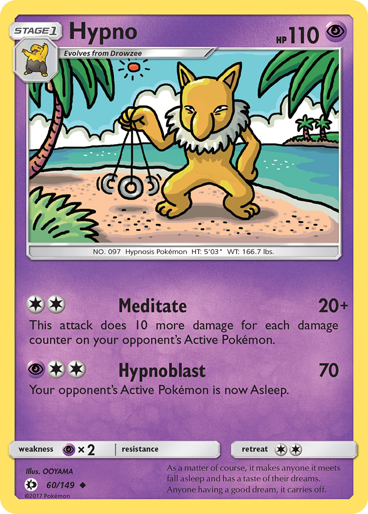 Hypno (60/149) [Sun & Moon: Base Set] | Shuffle n Cut Hobbies & Games