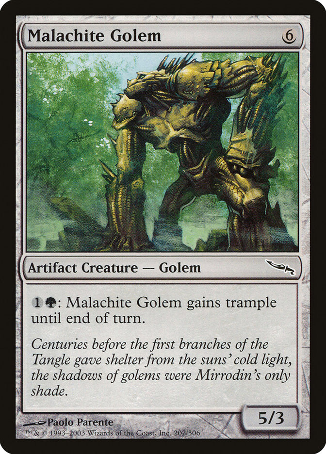 Malachite Golem [Mirrodin] | Shuffle n Cut Hobbies & Games