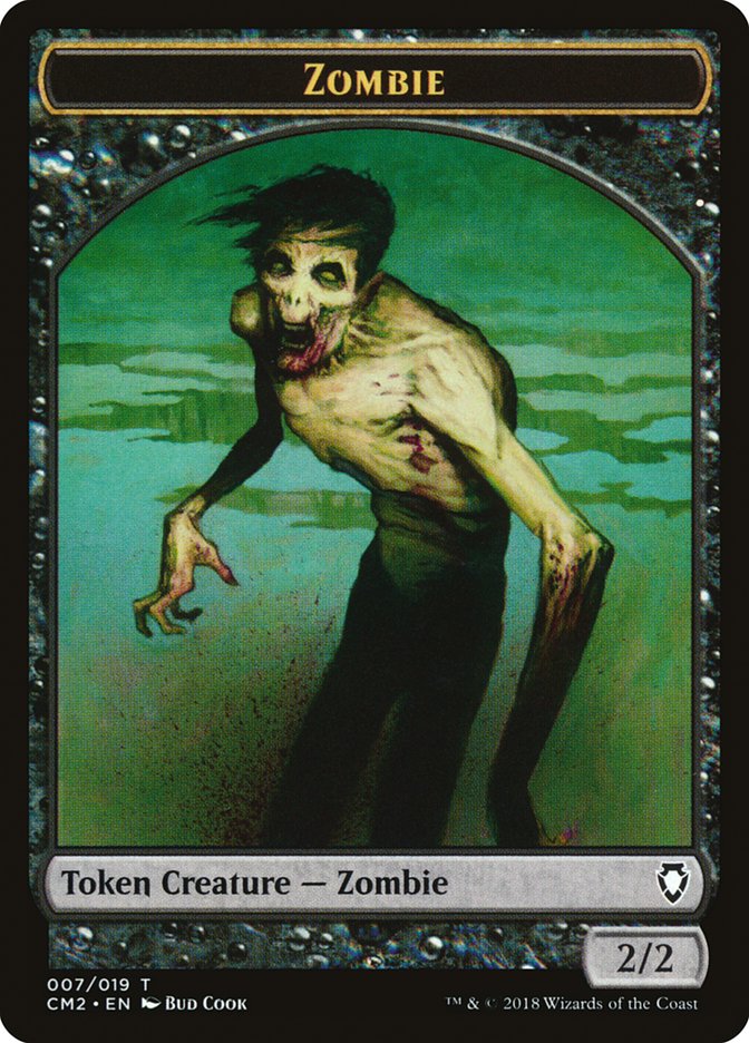 Zombie Token [Commander Anthology Volume II Tokens] | Shuffle n Cut Hobbies & Games