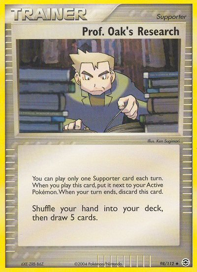 Prof. Oak's Research (98/112) [EX: FireRed & LeafGreen] | Shuffle n Cut Hobbies & Games