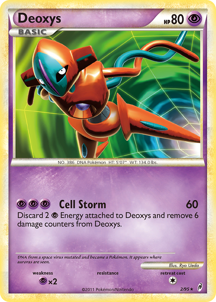 Deoxys (2/95) [HeartGold & SoulSilver: Call of Legends] | Shuffle n Cut Hobbies & Games