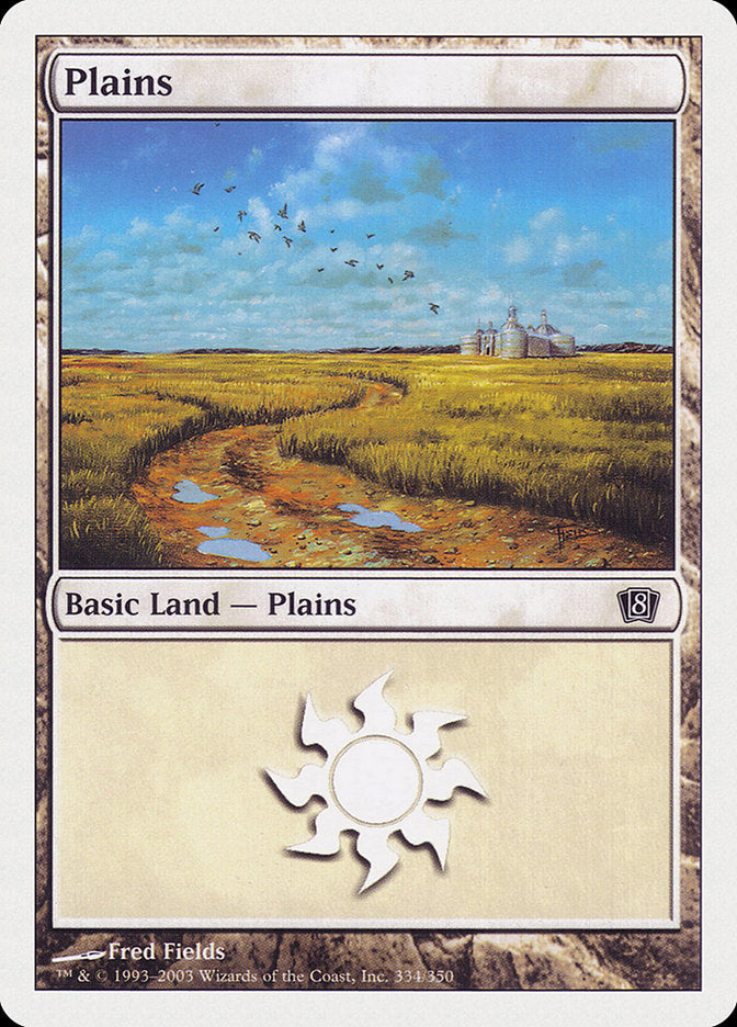 Plains (334) [Eighth Edition] | Shuffle n Cut Hobbies & Games