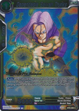 Dependable Saiyan Trunks [BT6-086_PR] | Shuffle n Cut Hobbies & Games