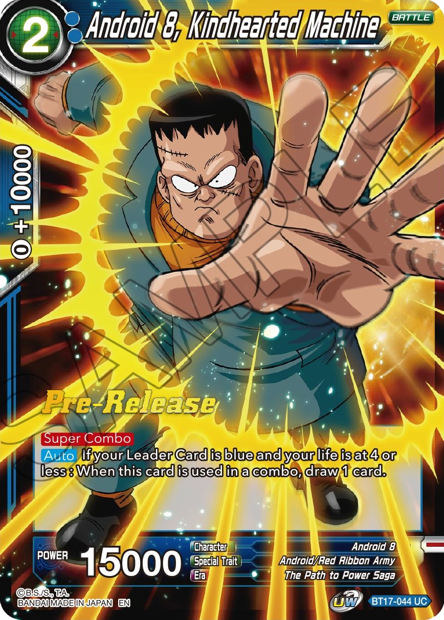 Android 8, Kindhearted Machine (BT17-044) [Ultimate Squad Prerelease Promos] | Shuffle n Cut Hobbies & Games