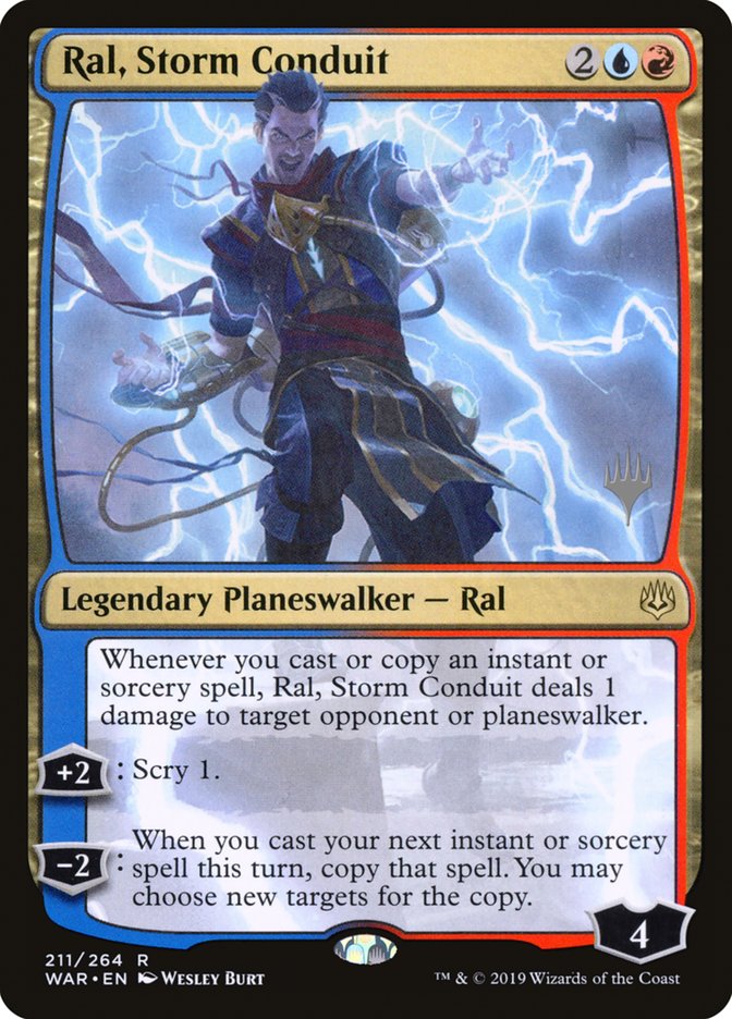 Ral, Storm Conduit (Promo Pack) [War of the Spark Promos] | Shuffle n Cut Hobbies & Games