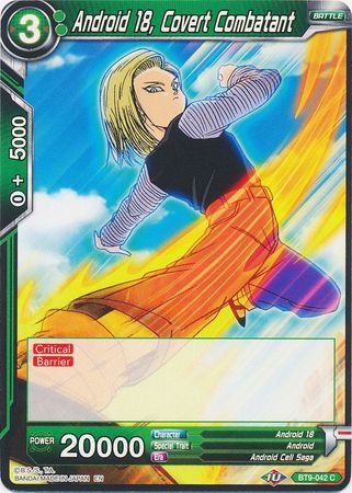 Android 18, Covert Combatant [BT9-042] | Shuffle n Cut Hobbies & Games