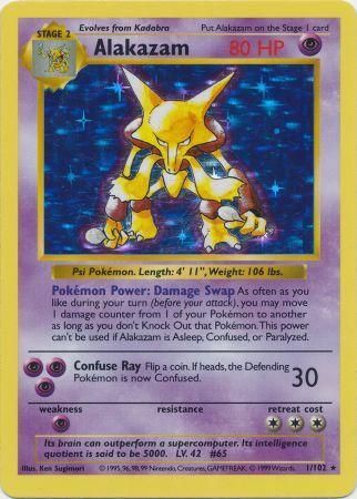 Alakazam (1/102) [Base Set Shadowless Unlimited] | Shuffle n Cut Hobbies & Games