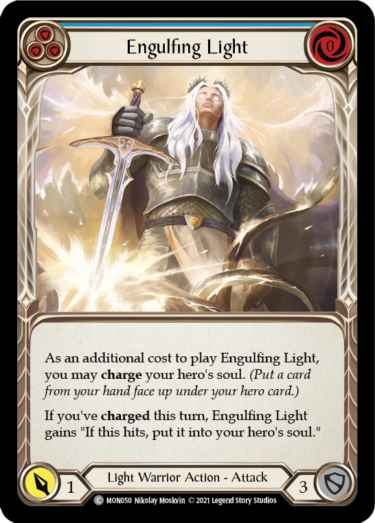 Engulfing Light (Blue) [MON050] 1st Edition Normal | Shuffle n Cut Hobbies & Games