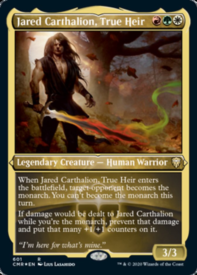 Jared Carthalion, True Heir (Etched) [Commander Legends] | Shuffle n Cut Hobbies & Games