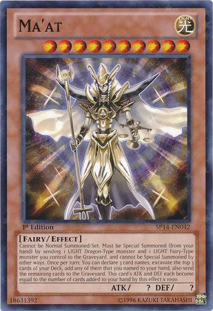 Ma'at [SP14-EN042] Starfoil Rare | Shuffle n Cut Hobbies & Games