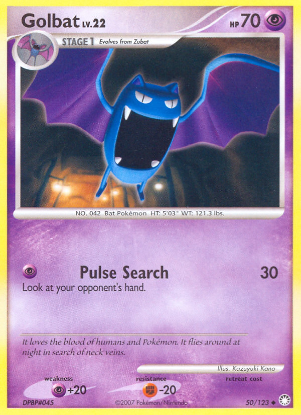 Golbat (50/123) [Diamond & Pearl: Mysterious Treasures] | Shuffle n Cut Hobbies & Games