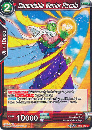 Dependable Warrior Piccolo [BT8-013] | Shuffle n Cut Hobbies & Games