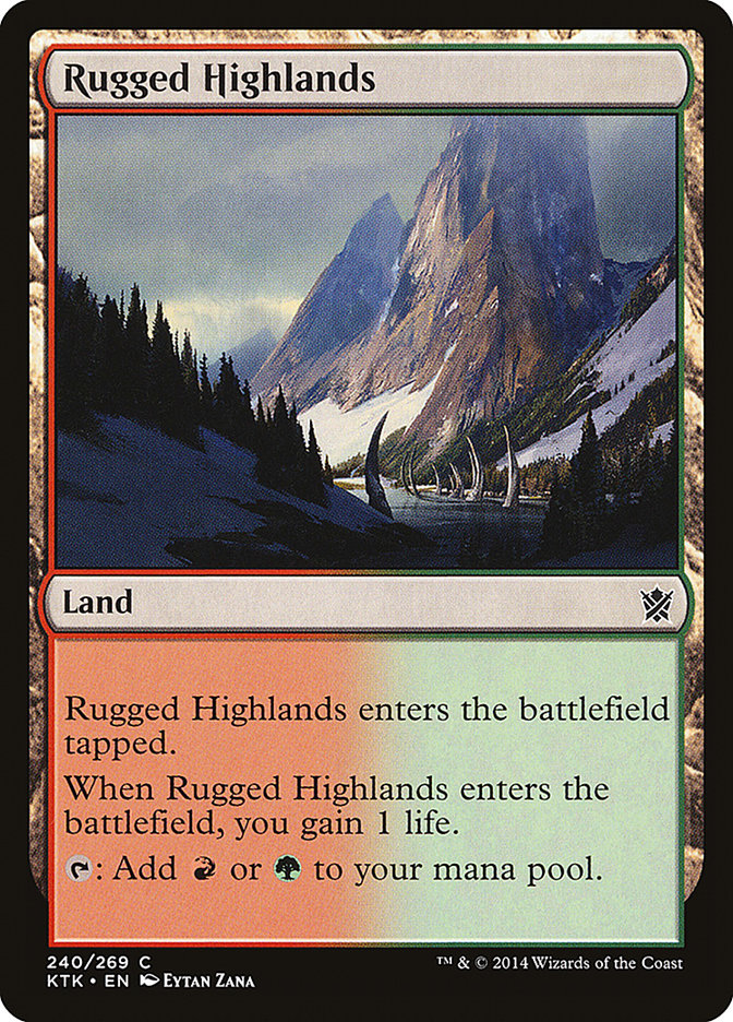 Rugged Highlands [Khans of Tarkir] | Shuffle n Cut Hobbies & Games