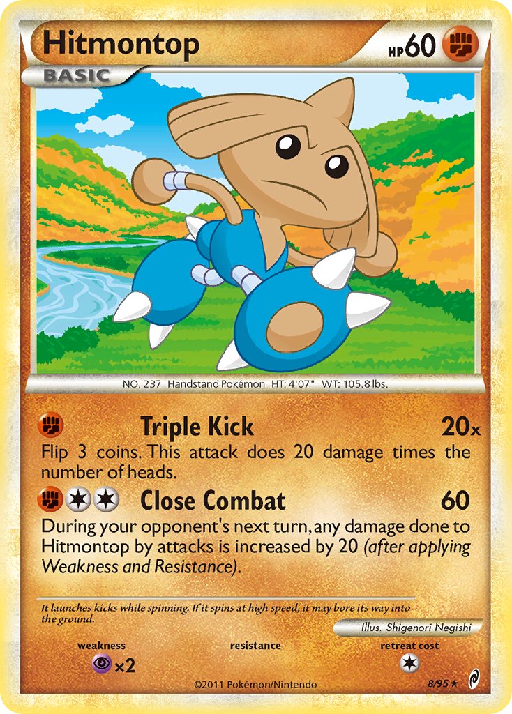 Hitmontop (8/95) (Theme Deck Exclusive) [HeartGold & SoulSilver: Call of Legends] | Shuffle n Cut Hobbies & Games