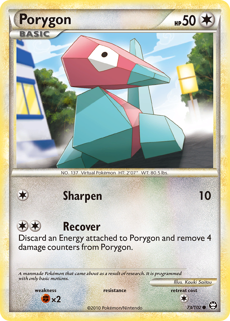 Porygon (73/102) [HeartGold & SoulSilver: Triumphant] | Shuffle n Cut Hobbies & Games