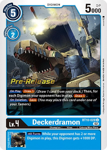 Deckerdramon [BT10-020] [Xros Encounter Pre-Release Cards] | Shuffle n Cut Hobbies & Games