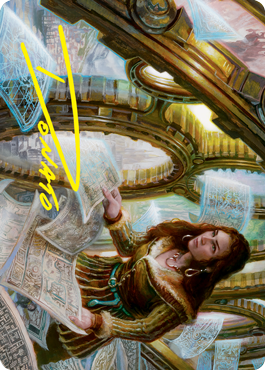 Cartographer's Survey Art Card (Gold-Stamped Signature) [Innistrad: Crimson Vow Art Series] | Shuffle n Cut Hobbies & Games