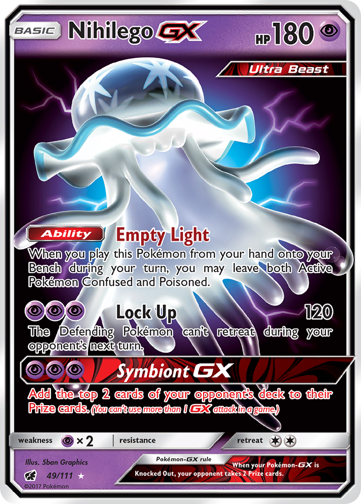 Nihilego GX (49/111) [Sun & Moon: Crimson Invasion] | Shuffle n Cut Hobbies & Games