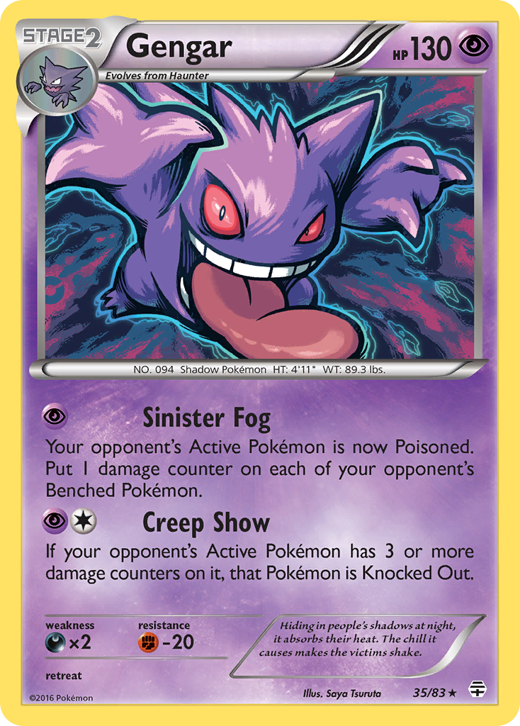 Gengar (35/83) [XY: Generations] | Shuffle n Cut Hobbies & Games