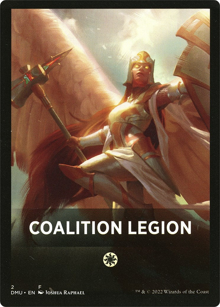 Coalition Legion Theme Card [Dominaria United Tokens] | Shuffle n Cut Hobbies & Games