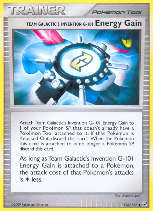 Team Galactic's Invention G-101 Energy Gain (116/127) [Platinum: Base Set] | Shuffle n Cut Hobbies & Games