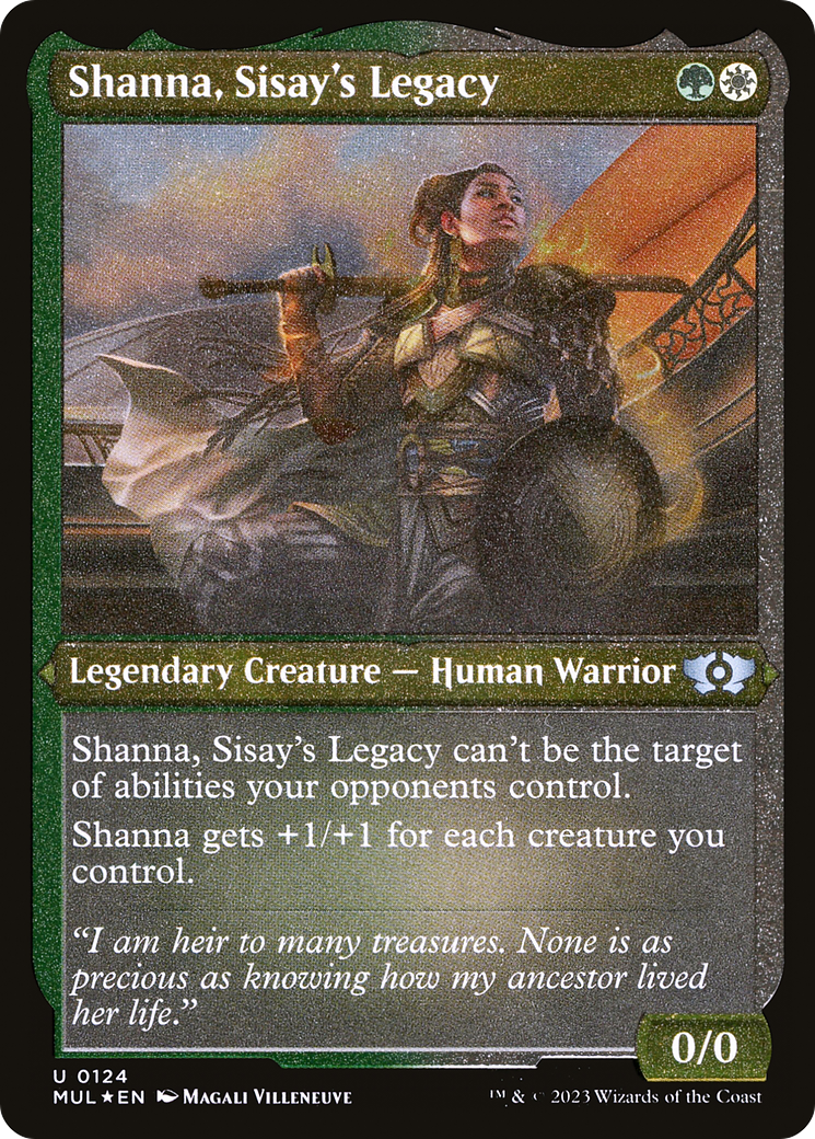 Shanna, Sisay's Legacy (Foil Etched) [Multiverse Legends] | Shuffle n Cut Hobbies & Games