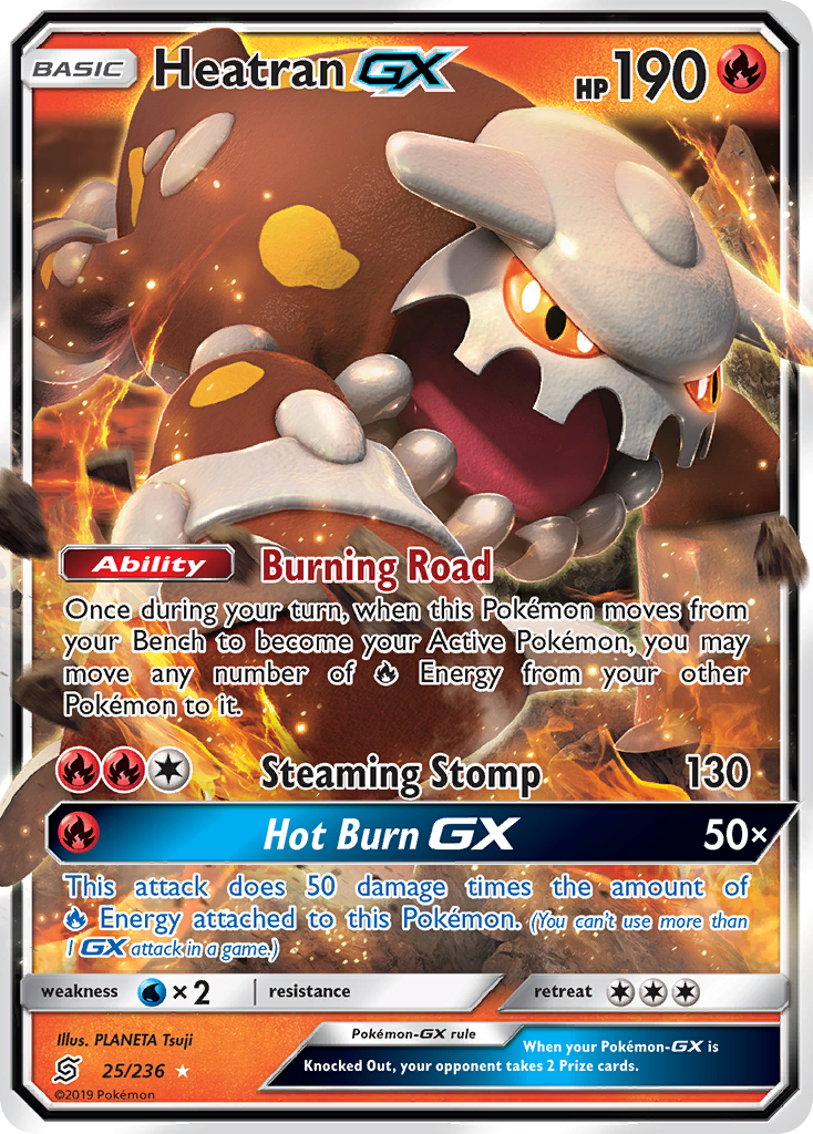 Heatran GX (25/236) [Sun & Moon: Unified Minds] | Shuffle n Cut Hobbies & Games