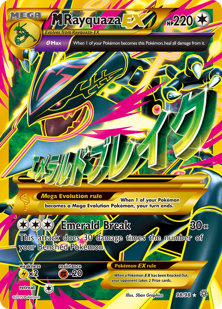 M Rayquaza EX (98/98) [XY: Ancient Origins] | Shuffle n Cut Hobbies & Games