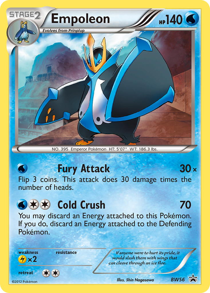 Empoleon (BW56) [Black & White: Black Star Promos] | Shuffle n Cut Hobbies & Games