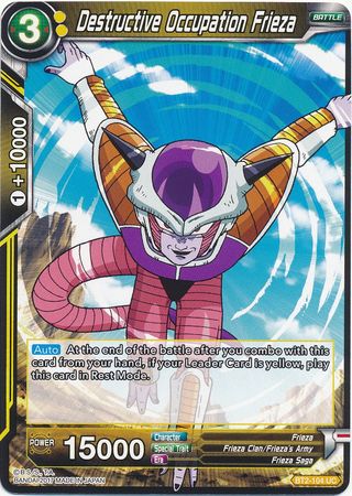 Destructive Occupation Frieza [BT2-104] | Shuffle n Cut Hobbies & Games