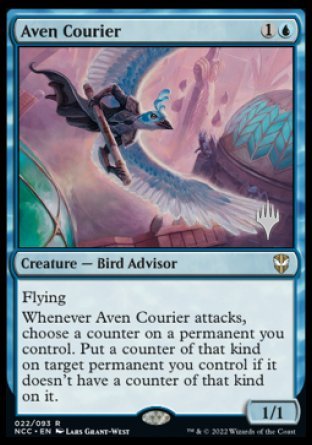 Aven Courier (Promo Pack) [Streets of New Capenna Commander Promos] | Shuffle n Cut Hobbies & Games