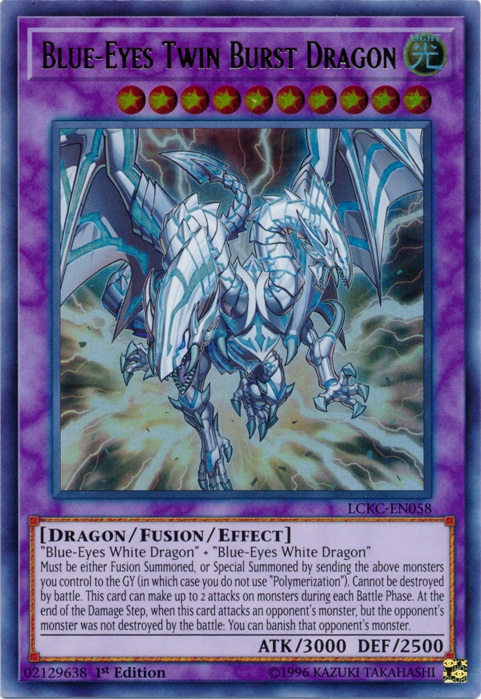 Blue-Eyes Twin Burst Dragon [LCKC-EN058] Ultra Rare | Shuffle n Cut Hobbies & Games