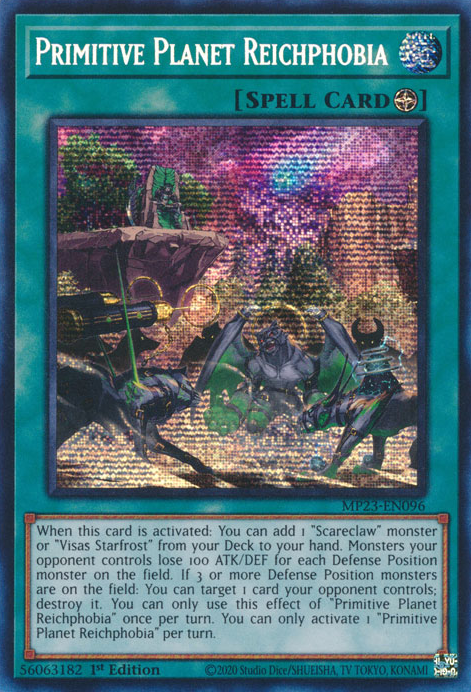 Primitive Planet Reichphobia [MP23-EN096] Prismatic Secret Rare | Shuffle n Cut Hobbies & Games