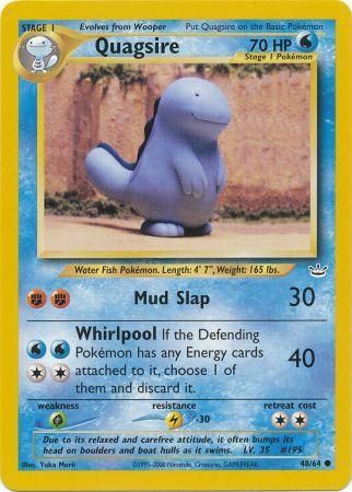 Quagsire (48/64) [Neo Revelation Unlimited] | Shuffle n Cut Hobbies & Games