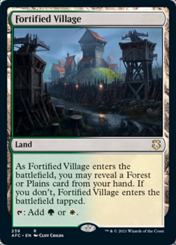 Fortified Village [Dungeons & Dragons: Adventures in the Forgotten Realms Commander] | Shuffle n Cut Hobbies & Games