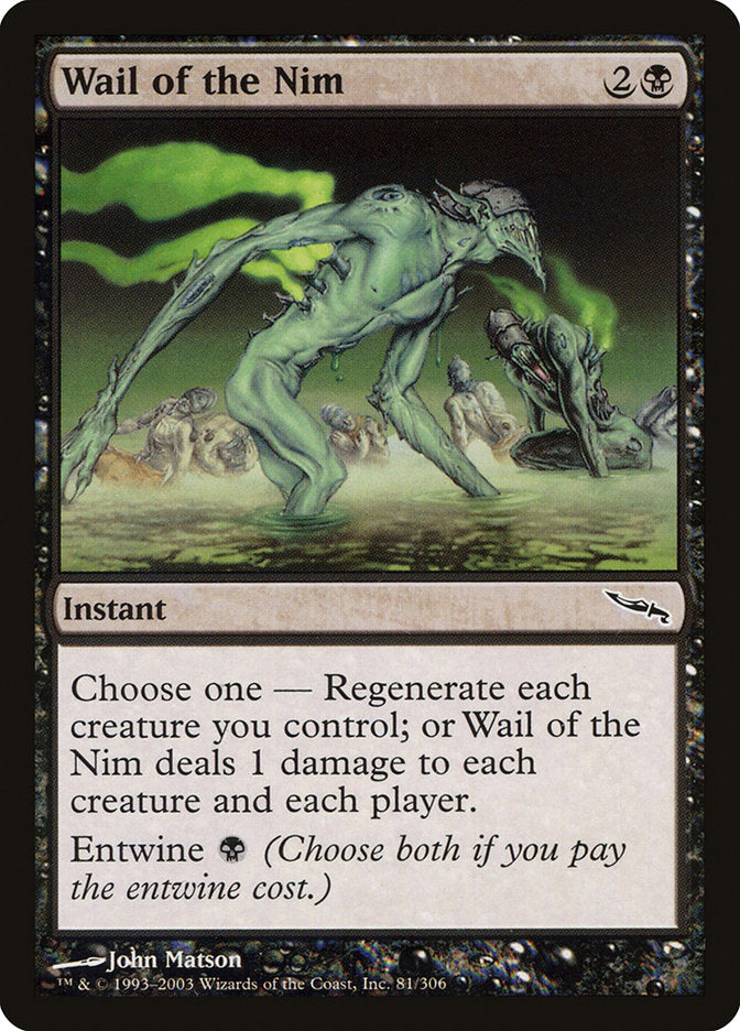 Wail of the Nim [Mirrodin] | Shuffle n Cut Hobbies & Games