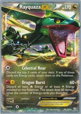 Rayquaza EX (85/124) (Anguille Sous Roche - Clement Lamberton) [World Championships 2013] | Shuffle n Cut Hobbies & Games