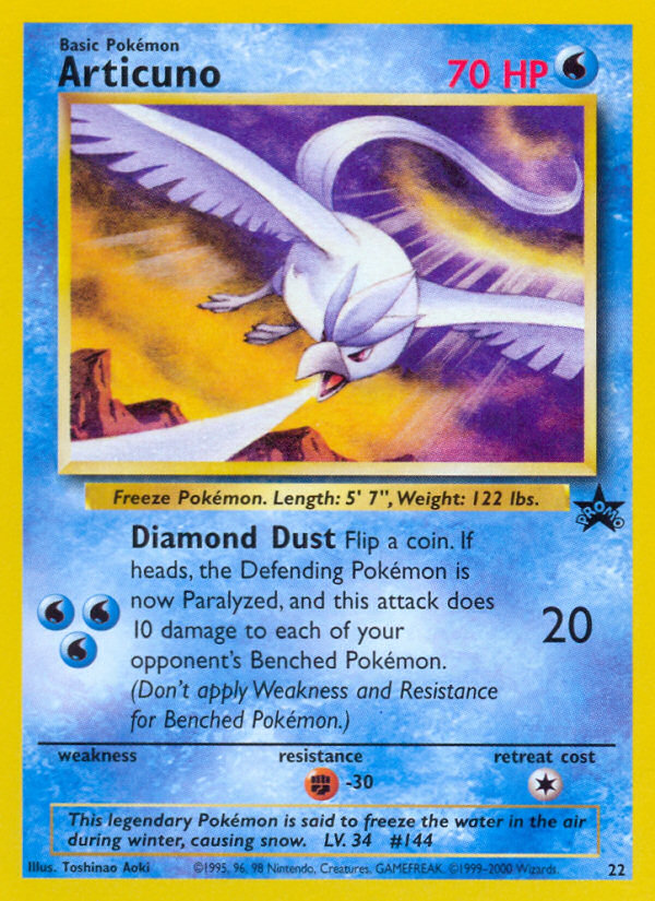 Articuno (22) [Wizards of the Coast: Black Star Promos] | Shuffle n Cut Hobbies & Games