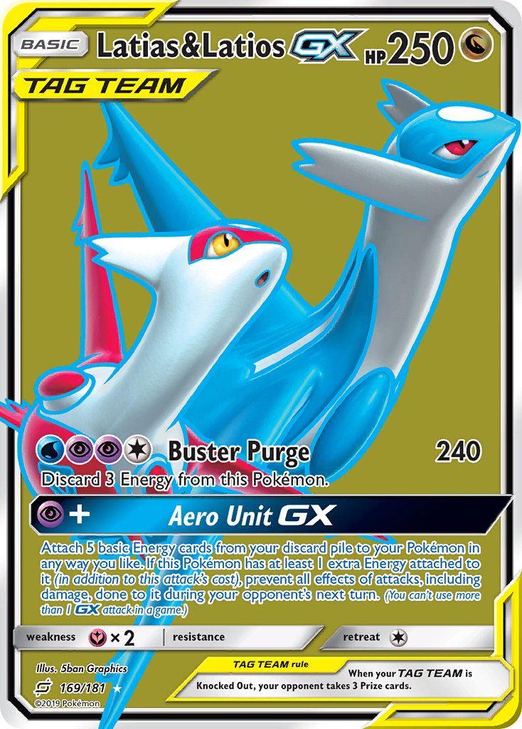 Latias & Latios GX (169/181) [Sun & Moon: Team Up] | Shuffle n Cut Hobbies & Games