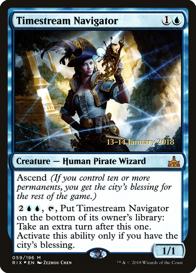 Timestream Navigator [Rivals of Ixalan Prerelease Promos] | Shuffle n Cut Hobbies & Games