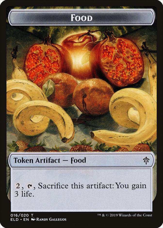 Faerie // Food (16) Double-Sided Token [Throne of Eldraine Tokens] | Shuffle n Cut Hobbies & Games