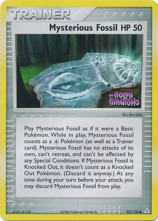 Mysterious Fossil (92/110) (Stamped) [EX: Holon Phantoms] | Shuffle n Cut Hobbies & Games